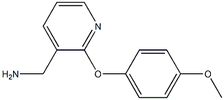 [2-(4-methoxyphenoxy)pyridin-3-yl]methylamine 구조식 이미지