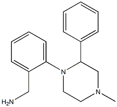 [2-(4-methyl-2-phenylpiperazin-1-yl)phenyl]methanamine 구조식 이미지