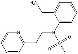 [2-(aminomethyl)phenyl]-N-[2-(pyridin-2-yl)ethyl]methanesulfonamide 구조식 이미지