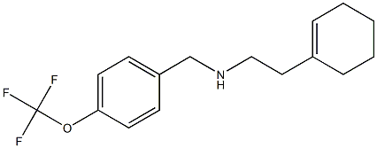 [2-(cyclohex-1-en-1-yl)ethyl]({[4-(trifluoromethoxy)phenyl]methyl})amine 구조식 이미지