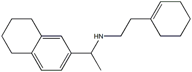 [2-(cyclohex-1-en-1-yl)ethyl][1-(5,6,7,8-tetrahydronaphthalen-2-yl)ethyl]amine Structure