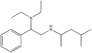 [2-(diethylamino)-2-phenylethyl](4-methylpentan-2-yl)amine Structure