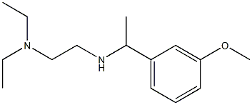 [2-(diethylamino)ethyl][1-(3-methoxyphenyl)ethyl]amine Structure