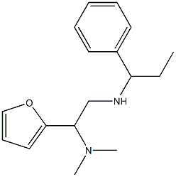 [2-(dimethylamino)-2-(furan-2-yl)ethyl](1-phenylpropyl)amine 구조식 이미지
