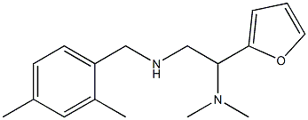 [2-(dimethylamino)-2-(furan-2-yl)ethyl][(2,4-dimethylphenyl)methyl]amine 구조식 이미지