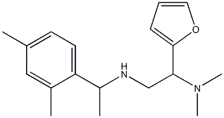 [2-(dimethylamino)-2-(furan-2-yl)ethyl][1-(2,4-dimethylphenyl)ethyl]amine 구조식 이미지