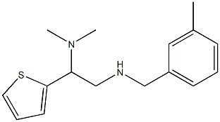 [2-(dimethylamino)-2-(thiophen-2-yl)ethyl][(3-methylphenyl)methyl]amine 구조식 이미지