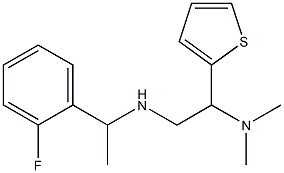 [2-(dimethylamino)-2-(thiophen-2-yl)ethyl][1-(2-fluorophenyl)ethyl]amine Structure