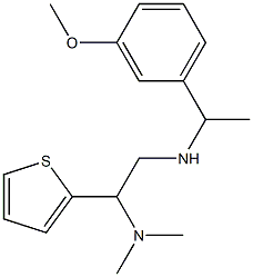 [2-(dimethylamino)-2-(thiophen-2-yl)ethyl][1-(3-methoxyphenyl)ethyl]amine 구조식 이미지