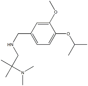 [2-(dimethylamino)-2-methylpropyl]({[3-methoxy-4-(propan-2-yloxy)phenyl]methyl})amine 구조식 이미지