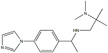 [2-(dimethylamino)-2-methylpropyl]({1-[4-(1H-imidazol-1-yl)phenyl]ethyl})amine Structure