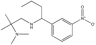 [2-(dimethylamino)-2-methylpropyl][1-(3-nitrophenyl)butyl]amine Structure