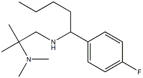 [2-(dimethylamino)-2-methylpropyl][1-(4-fluorophenyl)pentyl]amine Structure