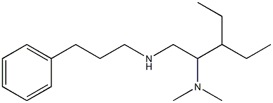 [2-(dimethylamino)-3-ethylpentyl](3-phenylpropyl)amine 구조식 이미지
