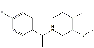 [2-(dimethylamino)-3-ethylpentyl][1-(4-fluorophenyl)ethyl]amine 구조식 이미지