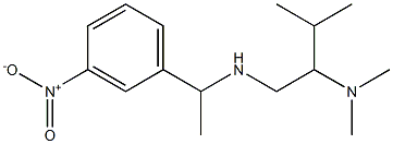[2-(dimethylamino)-3-methylbutyl][1-(3-nitrophenyl)ethyl]amine Structure