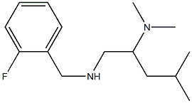 [2-(dimethylamino)-4-methylpentyl][(2-fluorophenyl)methyl]amine 구조식 이미지