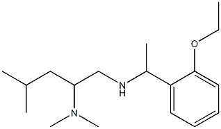 [2-(dimethylamino)-4-methylpentyl][1-(2-ethoxyphenyl)ethyl]amine 구조식 이미지