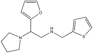 [2-(furan-2-yl)-2-(pyrrolidin-1-yl)ethyl](thiophen-2-ylmethyl)amine Structure