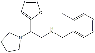 [2-(furan-2-yl)-2-(pyrrolidin-1-yl)ethyl][(2-methylphenyl)methyl]amine 구조식 이미지