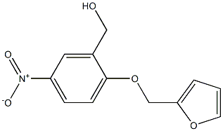 [2-(furan-2-ylmethoxy)-5-nitrophenyl]methanol Structure