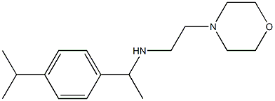 [2-(morpholin-4-yl)ethyl]({1-[4-(propan-2-yl)phenyl]ethyl})amine 구조식 이미지