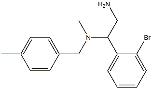 [2-amino-1-(2-bromophenyl)ethyl](methyl)[(4-methylphenyl)methyl]amine 구조식 이미지