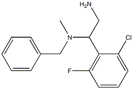 [2-amino-1-(2-chloro-6-fluorophenyl)ethyl](benzyl)methylamine 구조식 이미지
