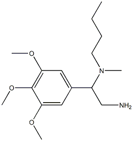 [2-amino-1-(3,4,5-trimethoxyphenyl)ethyl](butyl)methylamine 구조식 이미지