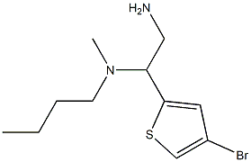 [2-amino-1-(4-bromothiophen-2-yl)ethyl](butyl)methylamine 구조식 이미지