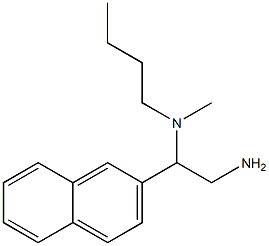 [2-amino-1-(naphthalen-2-yl)ethyl](butyl)methylamine Structure