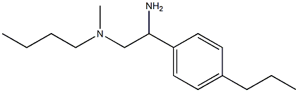 [2-amino-2-(4-propylphenyl)ethyl](butyl)methylamine Structure