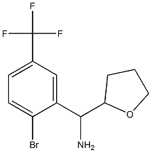 [2-bromo-5-(trifluoromethyl)phenyl](oxolan-2-yl)methanamine 구조식 이미지