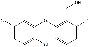 [2-chloro-6-(2,5-dichlorophenoxy)phenyl]methanol Structure