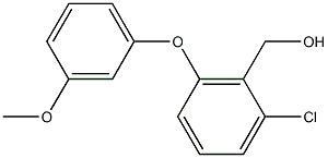 [2-chloro-6-(3-methoxyphenoxy)phenyl]methanol 구조식 이미지