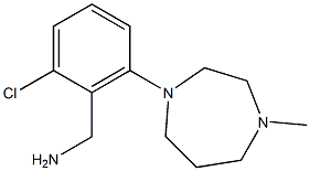 [2-chloro-6-(4-methyl-1,4-diazepan-1-yl)phenyl]methanamine Structure