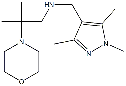 [2-methyl-2-(morpholin-4-yl)propyl][(1,3,5-trimethyl-1H-pyrazol-4-yl)methyl]amine Structure