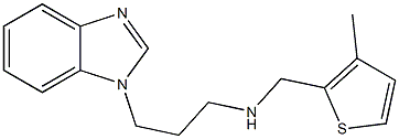 [3-(1H-1,3-benzodiazol-1-yl)propyl][(3-methylthiophen-2-yl)methyl]amine Structure