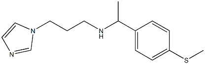 [3-(1H-imidazol-1-yl)propyl]({1-[4-(methylsulfanyl)phenyl]ethyl})amine 구조식 이미지