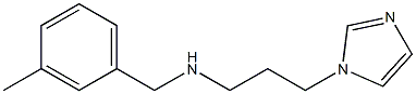 [3-(1H-imidazol-1-yl)propyl][(3-methylphenyl)methyl]amine Structure