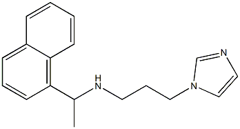 [3-(1H-imidazol-1-yl)propyl][1-(naphthalen-1-yl)ethyl]amine 구조식 이미지
