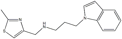 [3-(1H-indol-1-yl)propyl][(2-methyl-1,3-thiazol-4-yl)methyl]amine 구조식 이미지