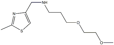 [3-(2-methoxyethoxy)propyl][(2-methyl-1,3-thiazol-4-yl)methyl]amine Structure