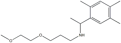 [3-(2-methoxyethoxy)propyl][1-(2,4,5-trimethylphenyl)ethyl]amine Structure