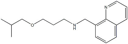 [3-(2-methylpropoxy)propyl](quinolin-8-ylmethyl)amine Structure