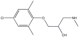 [3-(4-chloro-2,6-dimethylphenoxy)-2-hydroxypropyl](methyl)amine Structure