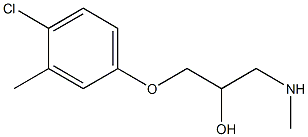 [3-(4-chloro-3-methylphenoxy)-2-hydroxypropyl](methyl)amine Structure