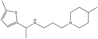 [3-(4-methylpiperidin-1-yl)propyl][1-(5-methylthiophen-2-yl)ethyl]amine 구조식 이미지