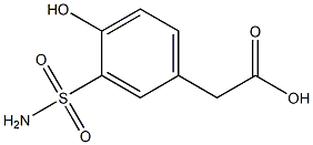 [3-(aminosulfonyl)-4-hydroxyphenyl]acetic acid Structure