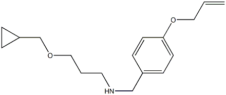 [3-(cyclopropylmethoxy)propyl]({[4-(prop-2-en-1-yloxy)phenyl]methyl})amine 구조식 이미지